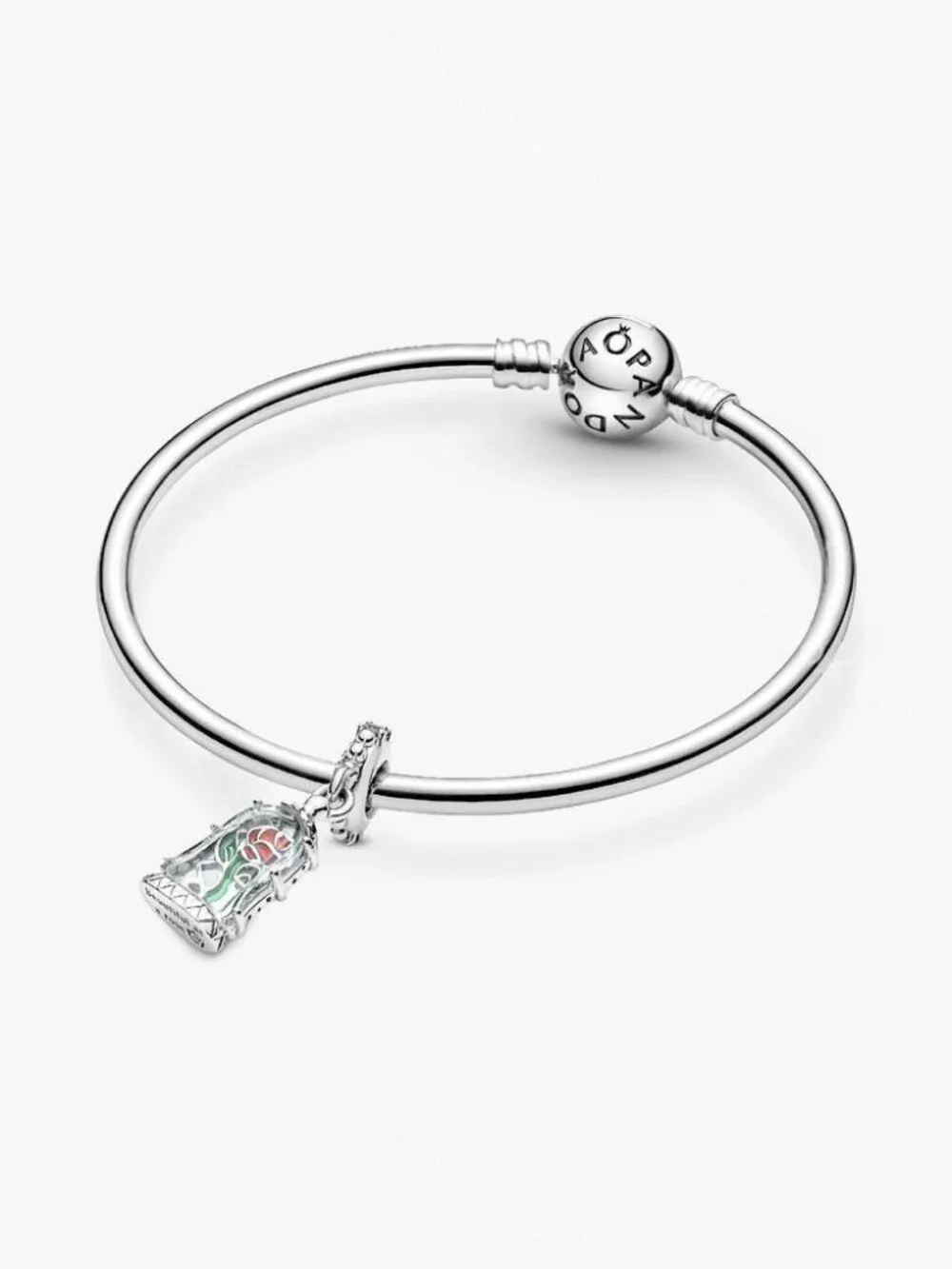 Disney Beauty and the Beast Enchanted Rose Dangle Charm